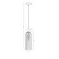 Lampa wisząca 1XE14 Piega 1 wisząca amber LP-939/1P amber