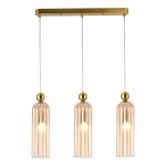 Lampa listwa 3XE14 Piega 3 wisząca amber LP-939/3L amber