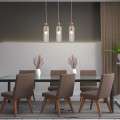 Lampa listwa 3XE14 Piega 3 wisząca smoked LP-939/3L smoked