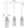 Lampa listwa 3XE14 Piega 3 wisząca smoked LP-939/3L smoked