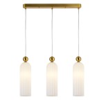 Lampa na listwie 3XE14 Piega 3 wisząca biała LP-939/3L white