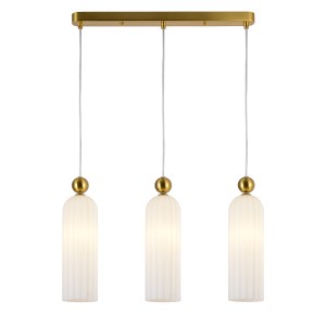 Lampa na listwie 3XE14 Piega 3 wisząca biała LP-939/3L white