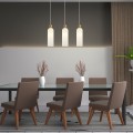 Lampa na listwie 3XE14 Piega 3 wisząca biała LP-939/3L white