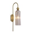 Lampa ścienna złota Piega kinkiet amber LP-939/1W amber