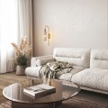 Lampa ścienna złota Piega kinkiet amber LP-939/1W amber