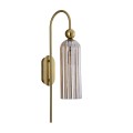 Lampa ścienna złota Piega kinkiet amber LP-939/1W amber