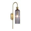 Lampa ścienna do salonu Piega kinkiet smoked LP-939/1W smoked