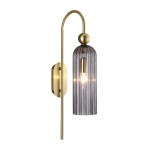 Lampa ścienna do salonu Piega kinkiet smoked LP-939/1W smoked