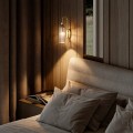 Lampa ścienna do salonu Piega kinkiet smoked LP-939/1W smoked