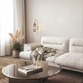 Lampa ścienna do salonu Piega kinkiet smoked LP-939/1W smoked