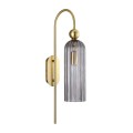 Lampa ścienna do salonu Piega kinkiet smoked LP-939/1W smoked