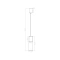 Lampa Manacor 1 wisząca czarna  LP-232/1P BK