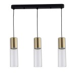 Lampa Manacor 3 linia wisząca złota LP-232/3L GD
