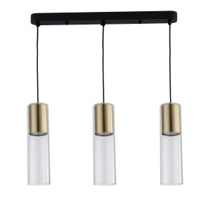 Lampa Manacor 3 linia wisząca złota LP-232/3L GD