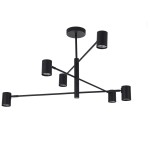 Lampa wisząca Snow 6 czarna LP-731/6P BK