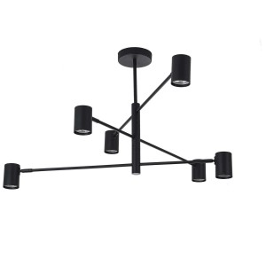 Lampa wisząca Snow 6 czarna LP-731/6P BK