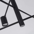 Lampa wisząca Snow 6 czarna LP-731/6P BK
