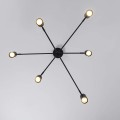 Lampa wisząca Snow 6 czarna LP-731/6P BK