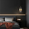 Lampa wisząca na 1 żarówkę dymiony klosz Miele LP-866/1P SM/GD