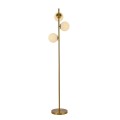 Lampa podłogowa złota  białe kule Dorado LP-002/3F