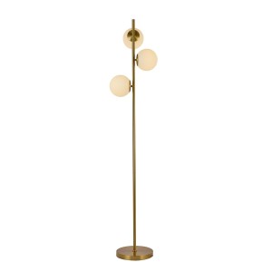 Lampa podłogowa złota  białe kule Dorado LP-002/3F