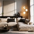 Lampa podłogowa złota  białe kule Dorado LP-002/3F