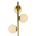Lampa podłogowa złota  białe kule Dorado LP-002/3F