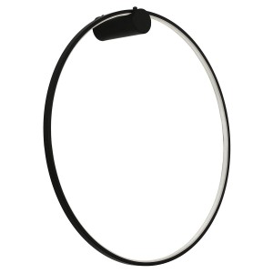 Kinkiet duży koło czarny IP44 Mirror LP-999/1W L BK