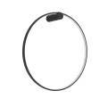 Kinkiet duży koło czarny IP44 Mirror LP-999/1W L BK