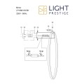 Kinkiet duży koło czarny IP44 Mirror LP-999/1W L BK
