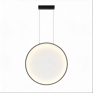 Lampa wisząca czarna koło mała IP44 Mirror LP-999/1P S BK