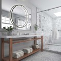 Lampa wisząca czarna koło mała IP44 Mirror LP-999/1P S BK