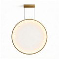 Lampa wisząca złota koło duża IP44 Mirror LP-999/1P L GD