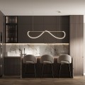 Lampa wisząca złota do salonu  Meleca M 1xLED 36W LP-2345/1P M CCT