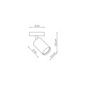 Reflektorek chromowy do łazienki IP44 Belize LP-734/1W CH