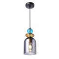 Lampa wisząca Tropea 1xE27 dymna, średnia  LP-2004/1P M SM 