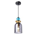 Lampa wisząca Tropea 1xE27 dymna, średnia  LP-2004/1P M SM 