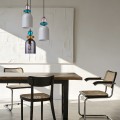 Lampa wisząca Tropea 1xE27 dymna, średnia  LP-2004/1P M SM 