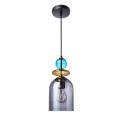 Lampa wisząca Tropea 1xE27 dymna, średnia  LP-2004/1P M SM 