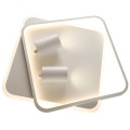 Lampa sufitowa Plafon Parma 2 2xGU10 + 1xLED CCT biały kwadrat LP-0612/2C Square WH