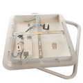 Lampa sufitowa Plafon Parma 2 2xGU10 + 1xLED CCT biały kwadrat LP-0612/2C Square WH