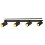 Lampa listwa Spot Parma 4 4xGU10 + 1xLED CCT czarna LP-0612/4C BK