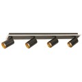 Lampa listwa Spot Parma 4 4xGU10 + 1xLED CCT czarna LP-0612/4C BK