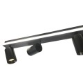 Lampa listwa Spot Parma 4 4xGU10 + 1xLED CCT czarna LP-0612/4C BK