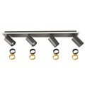 Lampa listwa Spot Parma 4 4xGU10 + 1xLED CCT czarna LP-0612/4C BK