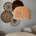 LIGHT PRESTIGE Rattanowa lampa wisząca Kanso 50 cm jasne drewno 1xE27 LP-2025/1P 50 cm 