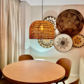 LIGHT PRESTIGE Rattanowa lampa wisząca Kanso 50 cm jasne drewno 1xE27 LP-2025/1P 50 cm 