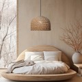 LIGHT PRESTIGE Rattanowa lampa wisząca Kanso 50 cm jasne drewno 1xE27 LP-2025/1P 50 cm 