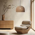 LIGHT PRESTIGE Rattanowa lampa wisząca Kanso 50 cm jasne drewno 1xE27 LP-2025/1P 50 cm 