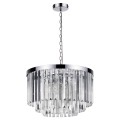 Lampa wisząca Vetro 5 chrom , przeźroczyste szkło  5xE14  LP-2910/5P LIGHT PRESTIGE   